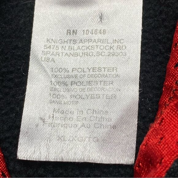 NHL Chicago Blackhawks Black and Red Hoodie Size XL - Picture 4 of 10